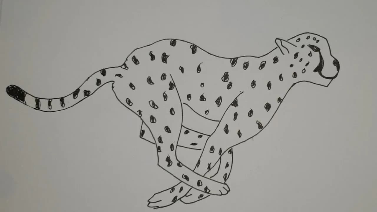 Jak narysować geparda dla dzieci w prosty i zabawny sposób