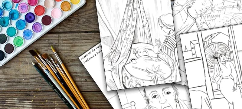 Kolorowanka malarz dla dzieci - rozwijaj wyobraźnię i umiejętności