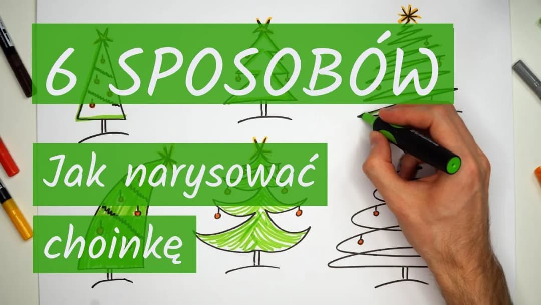 Jak narysować choinkę farbami – proste kroki dla każdego artysty